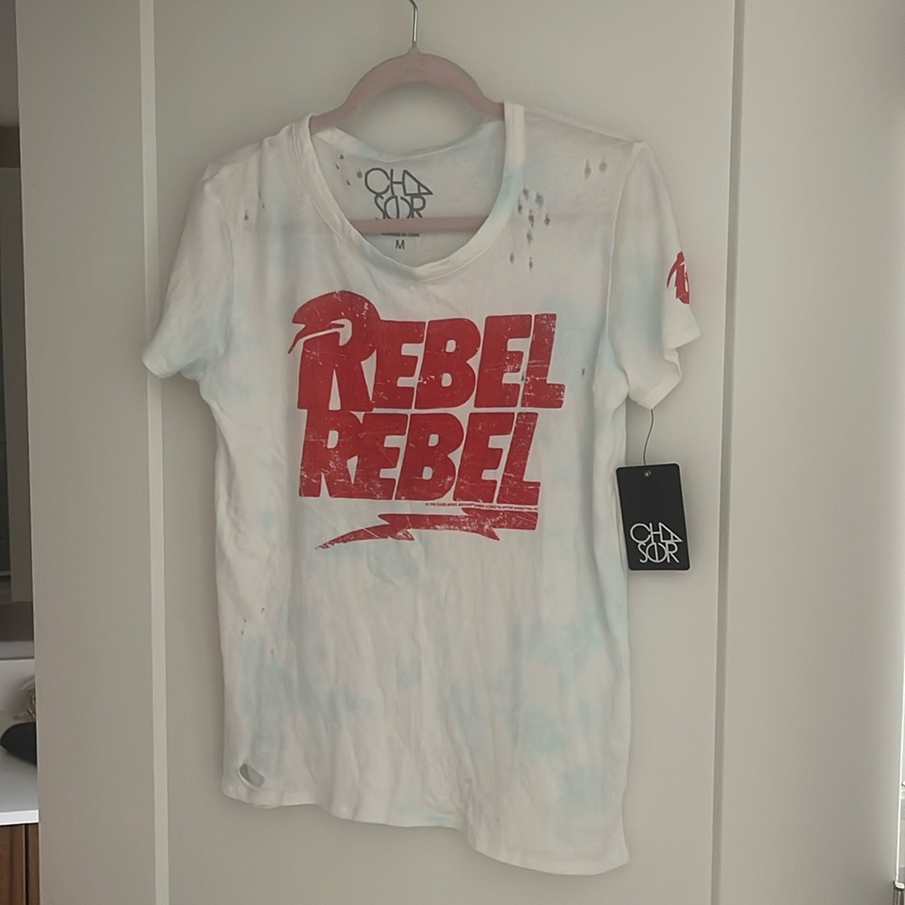 NWT Chaser David Bowie Rebel Rebel Tee